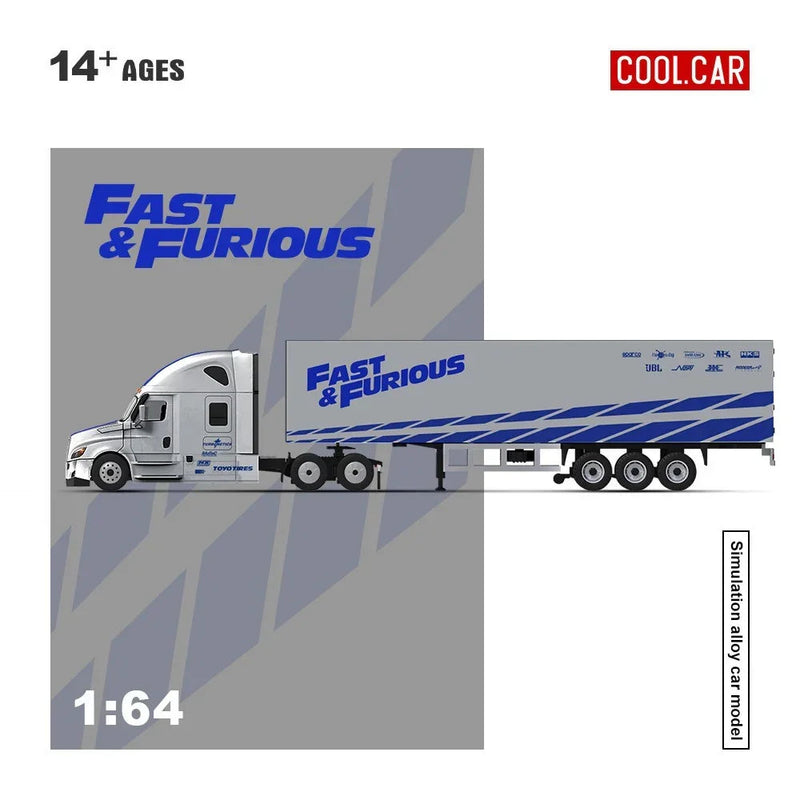 *PRE-ORDER* Cool Car Feron "Fast and Furious" Special Transportation Vehicle , 1:64 Scale (Silver & Blue) — image 2