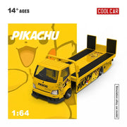 *PRE-ORDER* Cool Car H300 Flatbed Transport Trailer (Pikachu Painted), 1:64 Scale — image 2