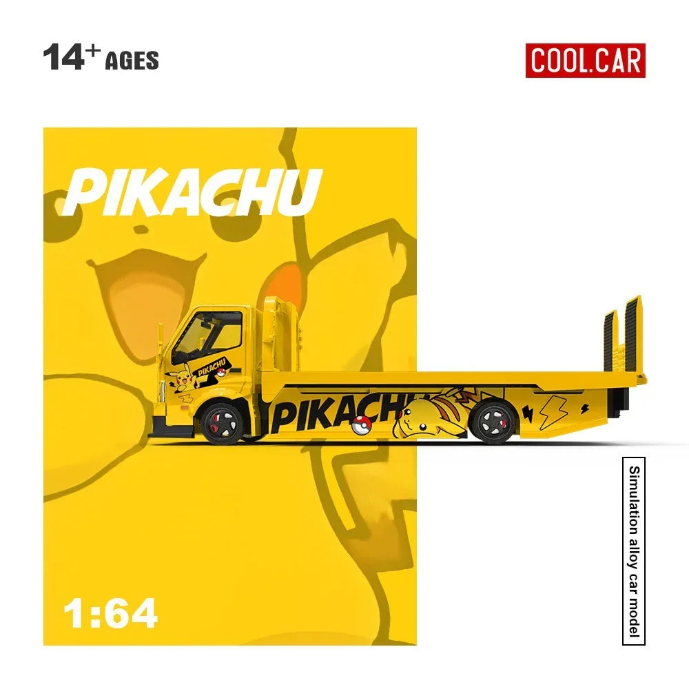 *PRE-ORDER* Cool Car H300 Flatbed Transport Trailer (Pikachu Painted), 1:64 Scale — image 4