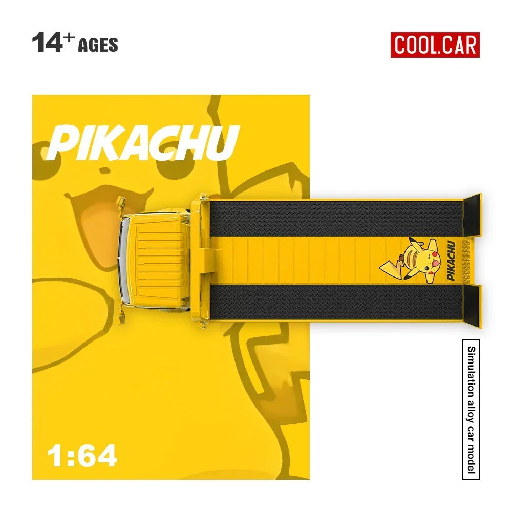 *PRE-ORDER* Cool Car H300 Flatbed Transport Trailer (Pikachu Painted), 1:64 Scale — image 5