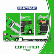 *PRE-ORDER* Scania Flatbed Transport Vehicle - Green Tyrannosaurus, 1:64 Scale — image 1