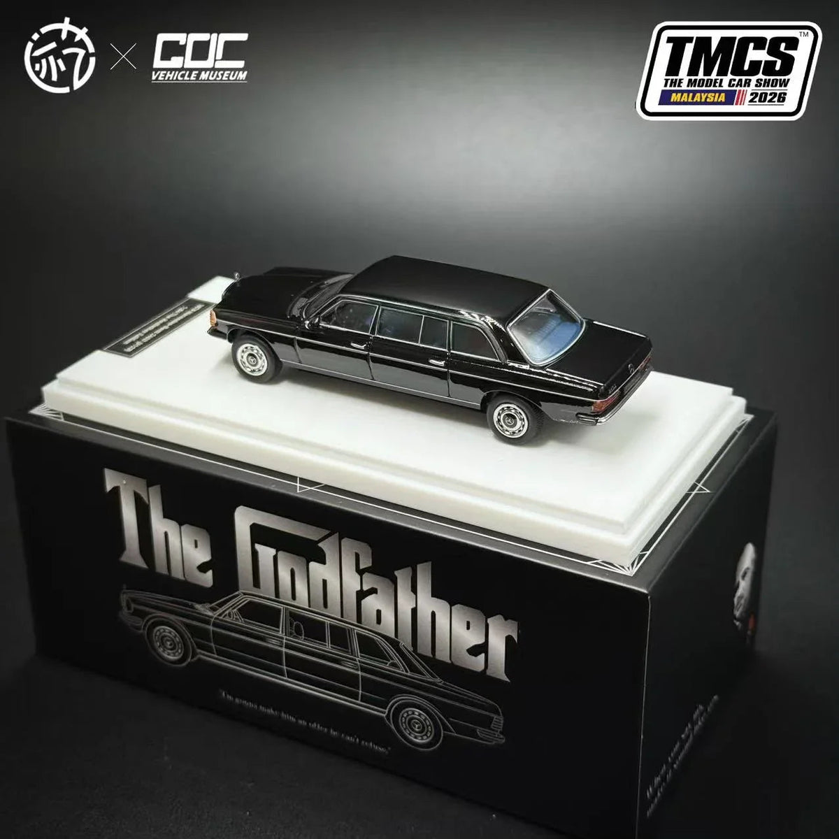 Mercedes Benz W123 LIMO - The Godfather Edition, 1:64 Scale (Black) — image 4