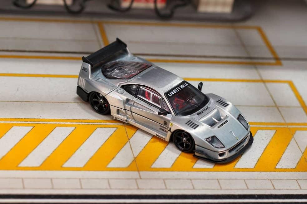 *PRE-ORDER* Ghost Player × Street Weapon 1:64 Scale Liberty Walk Widebody F40, Raw Color — image 7