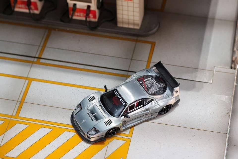 *PRE-ORDER* Ghost Player × Street Weapon 1:64 Scale Liberty Walk Widebody F40, Raw Color — image 3