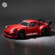 RWB 930 GT Wing Version, Transparent, 1:64 Scale (Red) — image 1