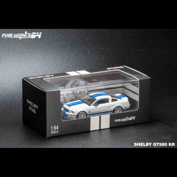 *PRE-ORDER* Ford GT500 KR (2008) Pearl White (Limited to 999pcs), 1:64 Scale — image 1