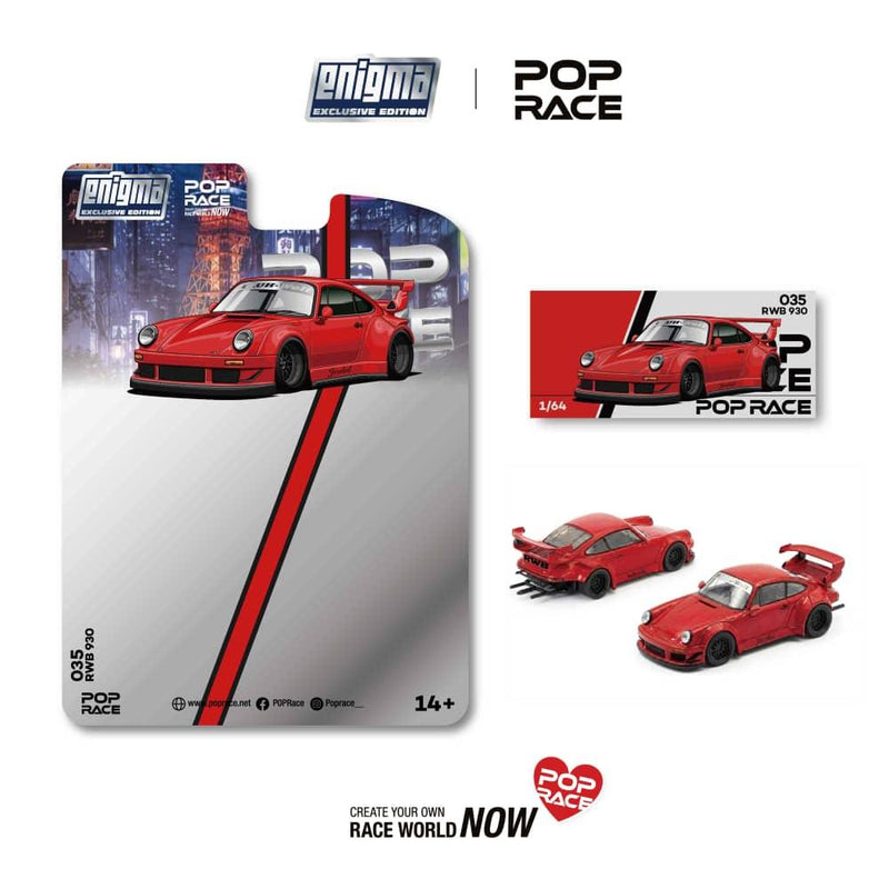 *PRE-ORDER* RWB 930 GT Wing Widebody Blister (Chance of Chase Car), 1:64 Scale (Red) — image 2