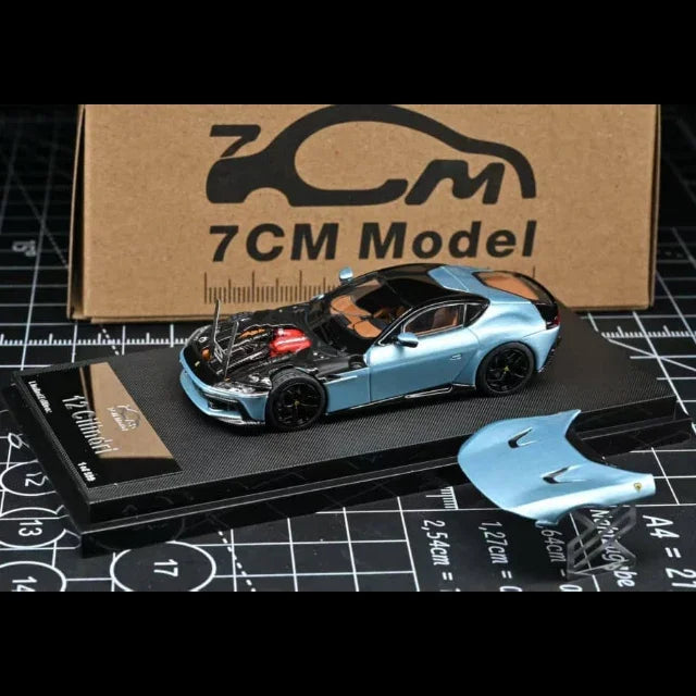 Ferrari 12 Cilindri Coupe (Azzurro California Blue), 1:64 Scale — image 1