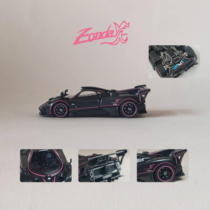 Pagani Zonda Full Carbon with Pink Line (Open Hood, Engine Visible), 1:64 Scale (Copy) — image 1