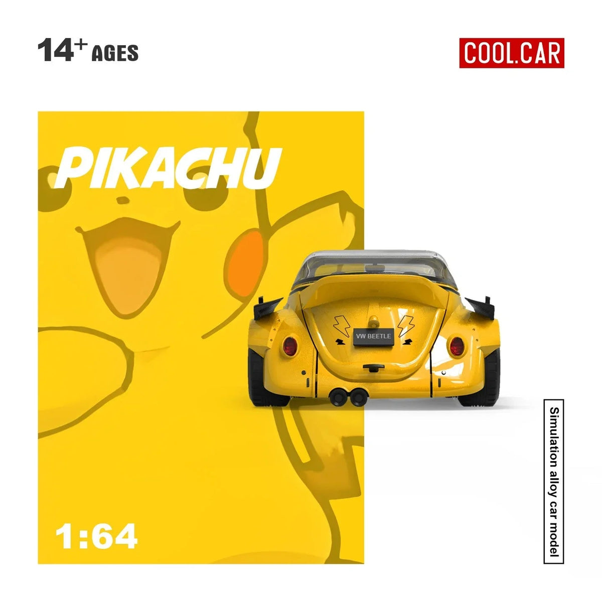 *PRE-ORDER* CC 1:64 Beetle Pikachu painted, 1:64 Scale — image 5