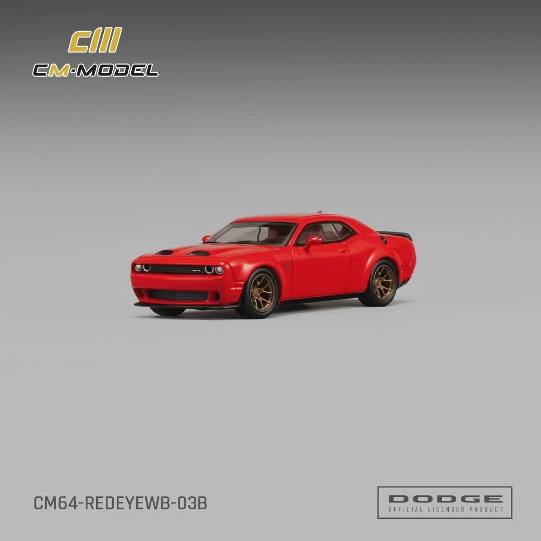 *PRE-ORDER* Dodge Challenger SRT Hellcat Redeye Widebody Torred Clearcoat, 1:64 Scale — image 1