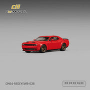 *PRE-ORDER* Dodge Challenger SRT Hellcat Redeye Widebody Torred Clearcoat, 1:64 Scale — image 1