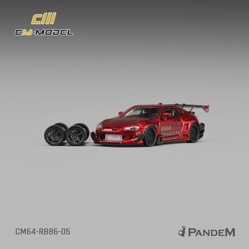 *PRE-ORDER* Toyota GT86 Pandem Widebody V3.5, 1:64 Scale (Metallic Red) — image 2