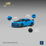 *PRE-ORDER* Ford Darkhorse Grabber Blue with Black Roof Stripes, 1:64 Scale — image 1