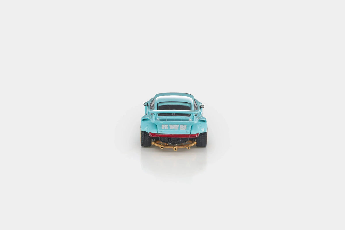 *PRE-ORDER* Porsche diecast RWB 930 GT Wing Tiffany Blue (Chance of Chase Car), 1:64 Scale — image 7