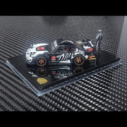 *PRE-ORDER* RWB930 GT Wing (Open-Engin & Rear Hoods+Doors, Visible Engine) Skeleton Dinosaur Livery with Figure, 1:64 Scale — image 1