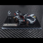 *PRE-ORDER* RWB930 GT Wing (Open-Engin & Rear Hoods+Doors, Visible Engine) Skeleton Dinosaur Livery with Figure, 1:64 Scale — image 4
