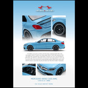 *PRE-ORDER* Mercedes Benz C63 Coupe AMG W205, 1:64 Scale (China Blue) — image 1