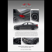 *PRE-ORDER* Mercedes Benz C63 Coupe AMG W205, 1:64 Scale (Matte Dark Grey) — image 1