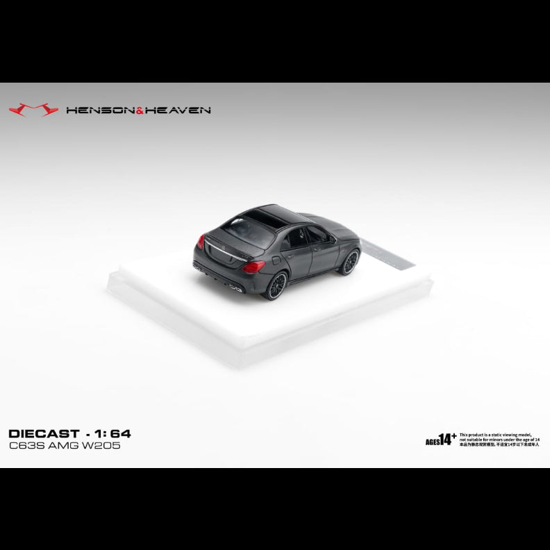 *PRE-ORDER* Mercedes Benz C63 Coupe AMG W205, 1:64 Scale (Matte Dark Grey) — image 6