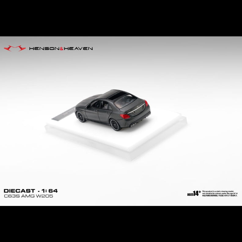 *PRE-ORDER* Mercedes Benz C63 Coupe AMG W205, 1:64 Scale (Matte Dark Grey) — image 5