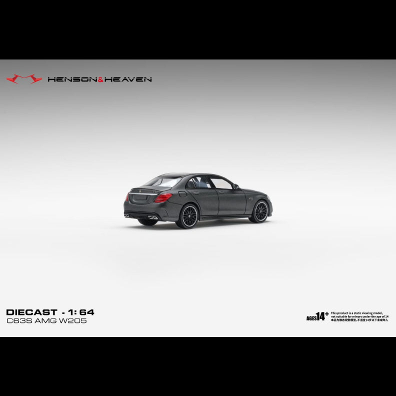 *PRE-ORDER* Mercedes Benz C63 Coupe AMG W205, 1:64 Scale (Matte Dark Grey) — image 4
