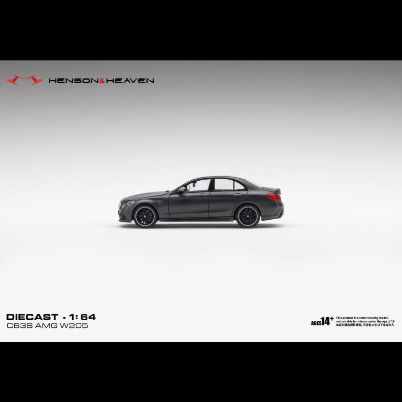 *PRE-ORDER* Mercedes Benz C63 Coupe AMG W205, 1:64 Scale (Matte Dark Grey) — image 3