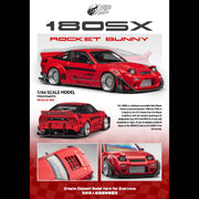 *PRE-ORDER* NISSAN S13 Silvia 180SX，Pandem Rocket Bunny Modified (Limited to 999pcs), 1:64 Scale — image 1