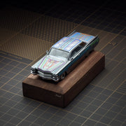 *PRE-ORDER* Cadillac DeVille Coupe Jump Car Silver ribbon with flowers 1964, 1:64 Scale — image 1