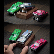 *PRE-ORDER* Cadillac DeVille Coupe Jump Car Silver ribbon with flowers 1964, 1:64 Scale — image 2