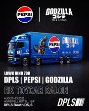 *HKTCS 2026* LBWK Hino Profia 700 Pepsi Godzilla's Chrome Blue livery, 1:64 Scale — image 1