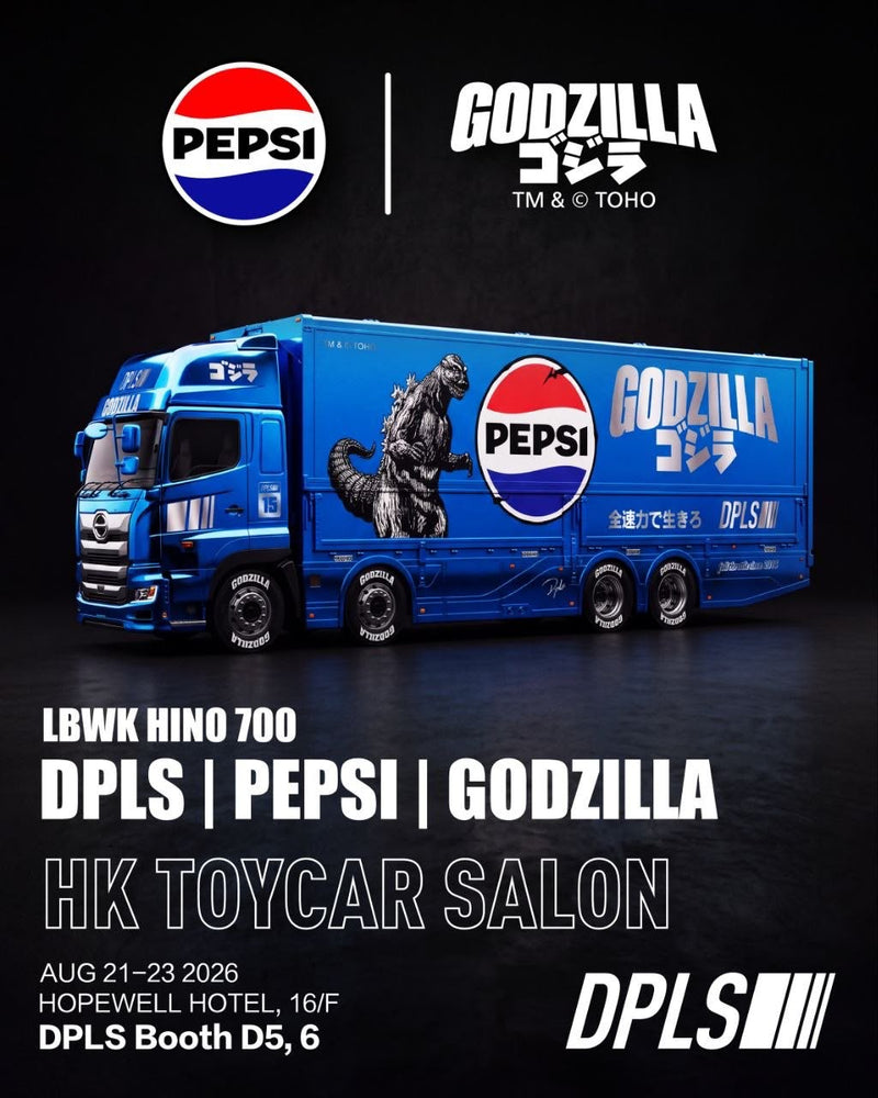 *HKTCS 2026* LBWK Hino Profia 700 Pepsi Godzilla's Chrome Blue livery, 1:64 Scale — image 1