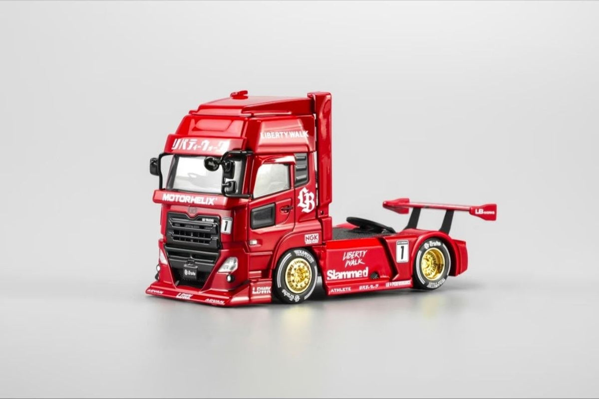 *HKTCS 2026* LB Trucks UD Quon Head with Hong Kong City Themed Accessories (Red livery) Limited to 299pcs, 1:64 Scale — image 7