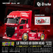 *HKTCS 2026* LB Trucks UD Quon Head with Hong Kong City Themed Accessories (Red livery) Limited to 299pcs, 1:64 Scale — image 1