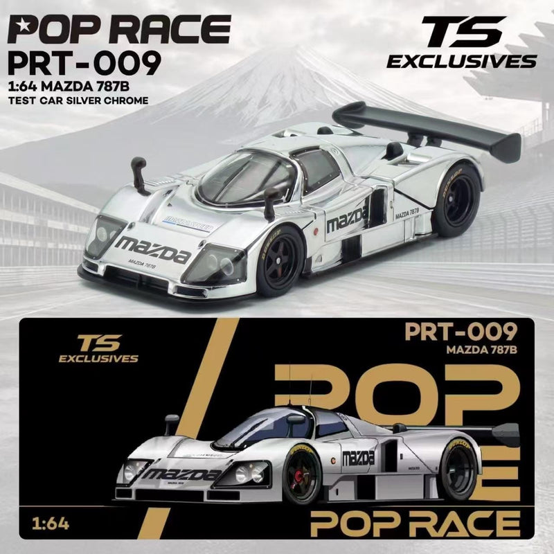 *PRE-ORDER* Mazda 787B - Chrome Silver Test (Chance of Chase Car), 1:64 Scale — image 1