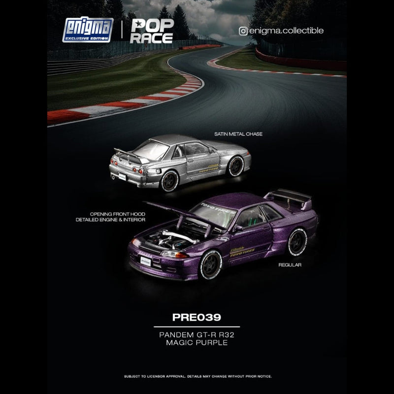 *PRE-ORDER* GT-R R32 Pandem (Chance of Chase Car), 1:64 Scale (Magic Purple) — image 1