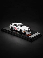*IDE 2026* Porsche diecast RWB 964 (White) Chance of Chase Car with Figure (Limited of 999pcs), 1:64 Scale — image 1