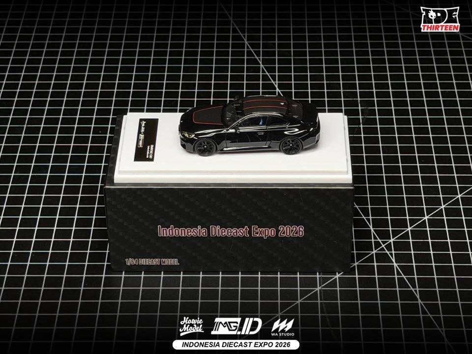 *IDE 2026* BMW M2 G87 Coupe (Black Metallic/Carbon with Red Details) Limited to 499pcs, 1:64 Scale — image 3