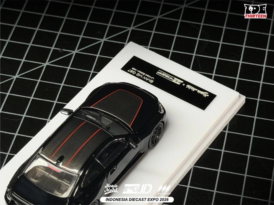 *IDE 2026* BMW M2 G87 Coupe (Black Metallic/Carbon with Red Details) Limited to 499pcs, 1:64 Scale — image 5