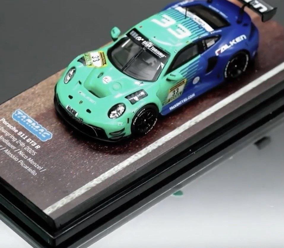 *IDE 2026* Porsche diecast 911 GT3 R Nürburgring 24H 2025 Falken Livery, 1:64 Scale — image 2