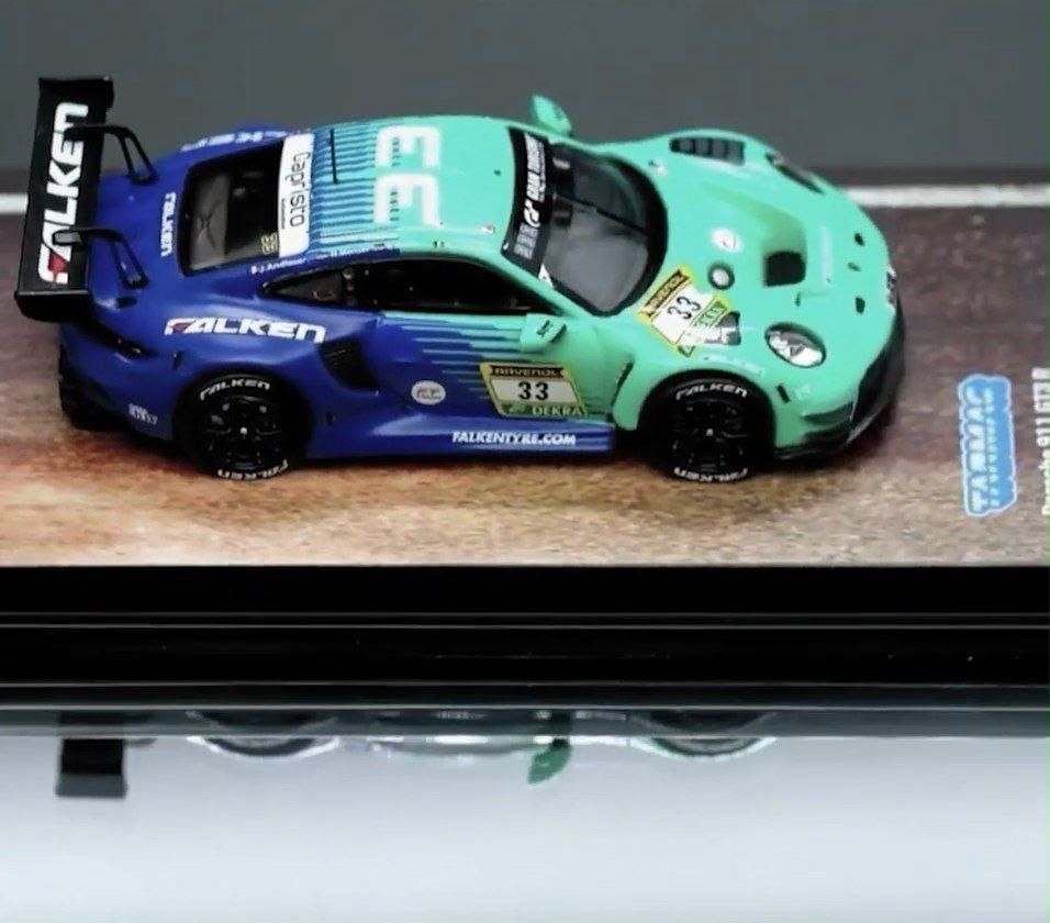 *IDE 2026* Porsche diecast 911 GT3 R Nürburgring 24H 2025 Falken Livery, 1:64 Scale — image 3