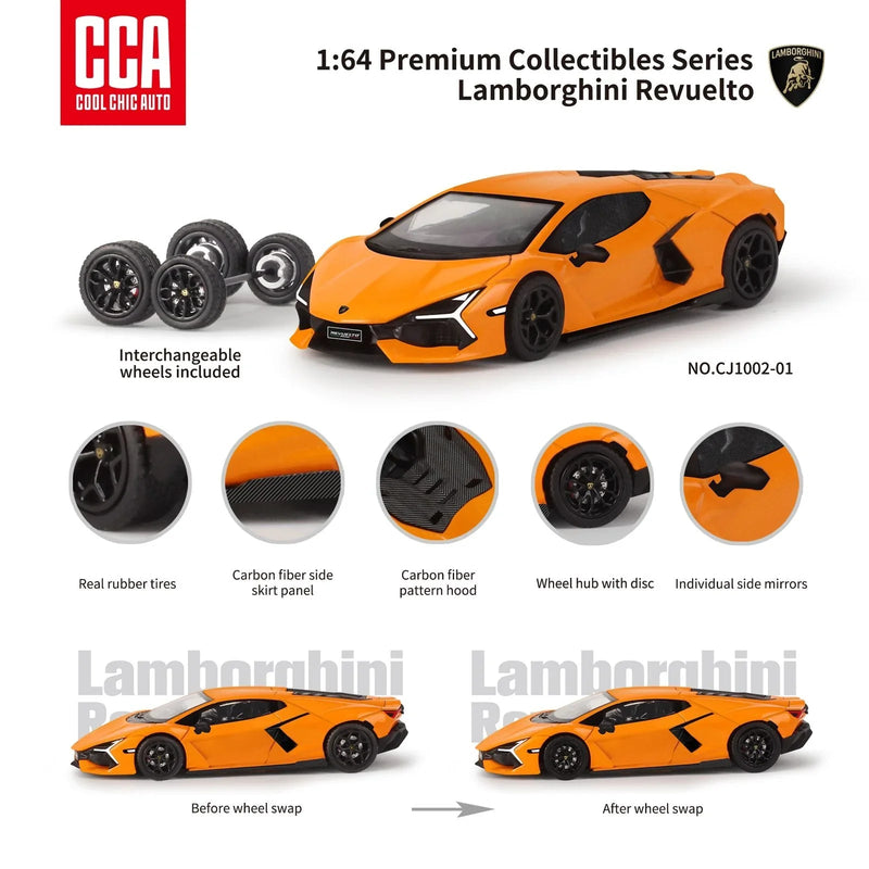 Lamborghini Revuelto, 1:64 Scale (Orange) — image 2