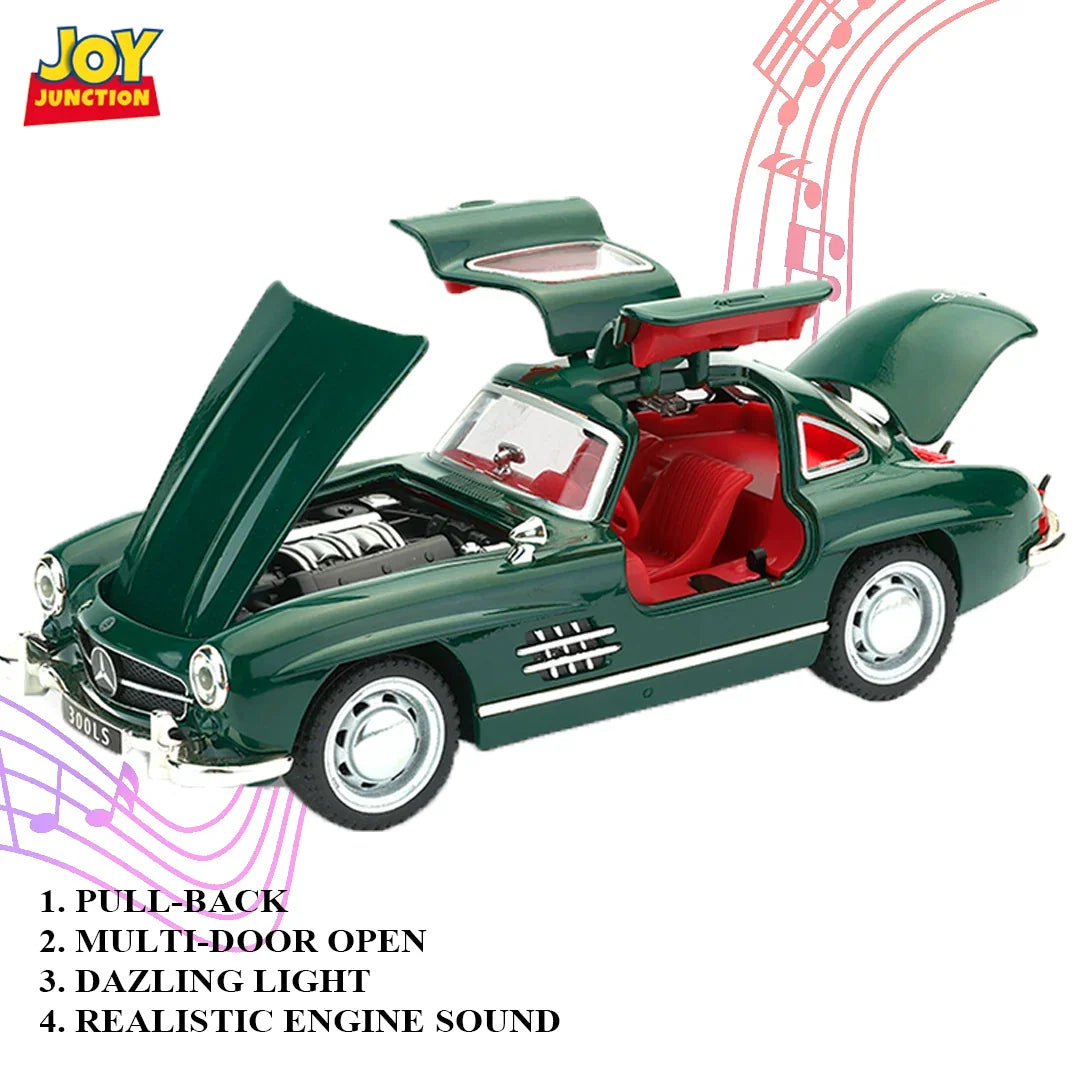 Mercedez Benz 300SL - Light, Sound with Openable Doors, 1:32 Scale (Green) — image 2