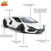 Lamborghini Daniel Street - Light, Sound with Openable Doors, 1:24 Scale (White) — image 6