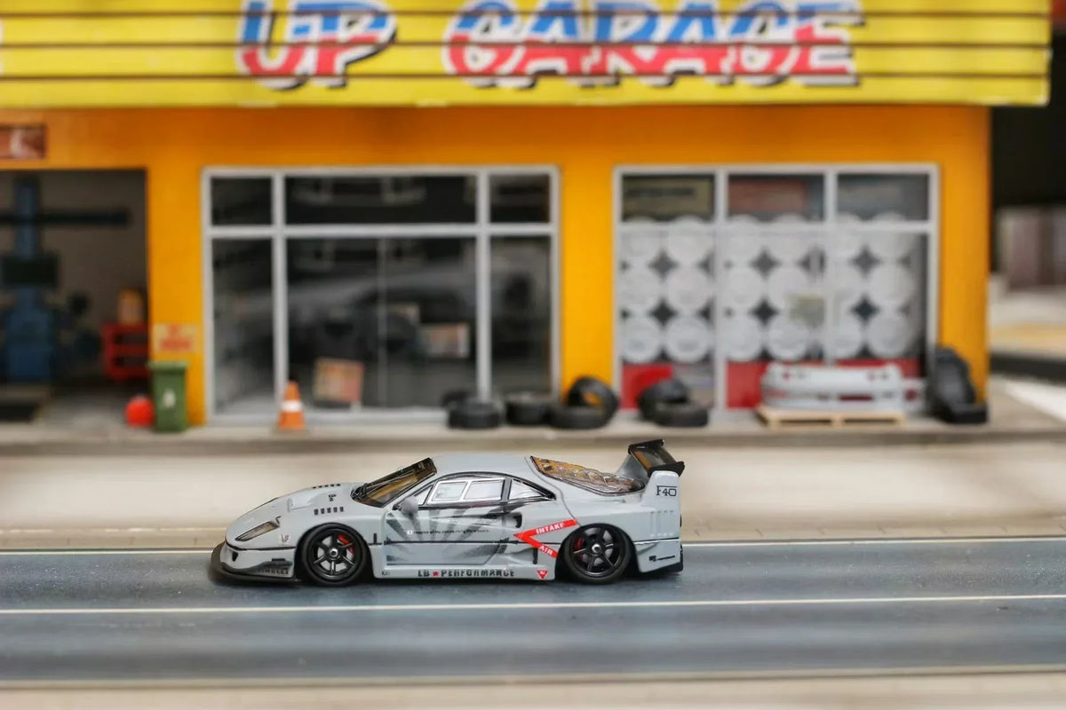 Ferrari F40 LBWK Limited to 499, 1:64 Scale (Cement Grey) — image 2