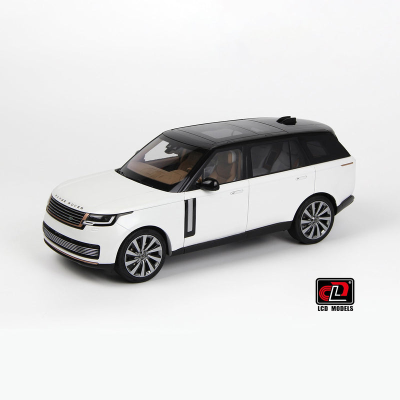 Land Rover Range Rover SV SERENITY 2022, 1:18 Scale (White with Black Roof) — image 1