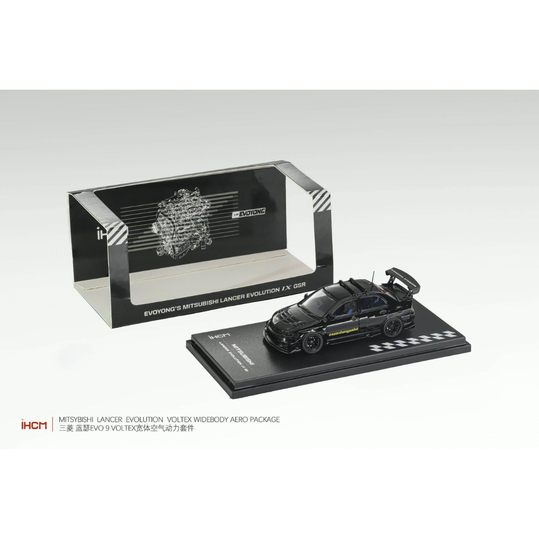 *Pre-Orders* Mitsubishi Licensed Products - Lancer GSR Evolution EVO IX, 1:64 Scale (Black) — image 1