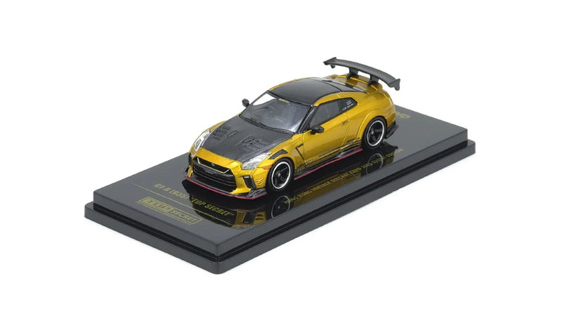 GT-R R35 Top Secret Hong Kong Vintage Diecast Expo 2025 Event Edition, 1:64 Scale (Mustard Gold) — image 1