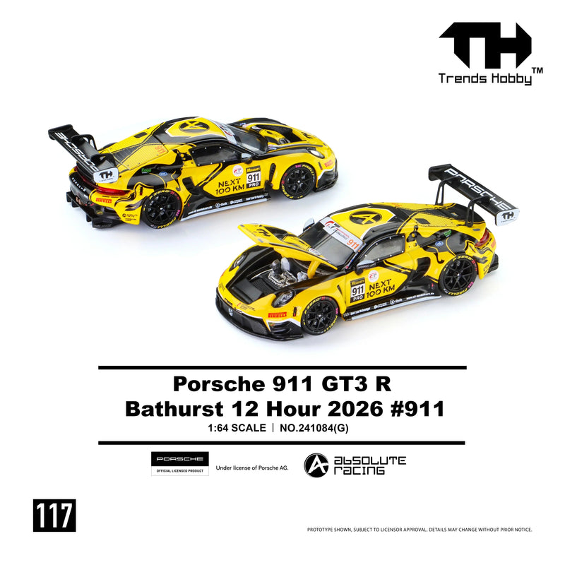 *PRE-ORDER* Porsche Diecast 911 GT3 R B12H 911 2026, 1:64 Scale — image 1