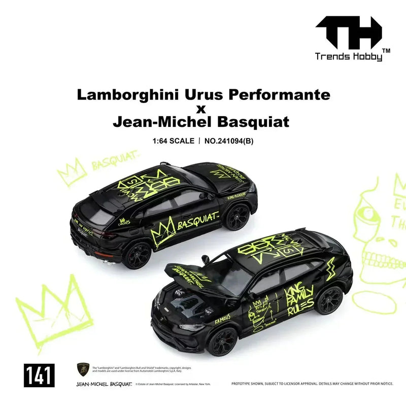 *PRE-ORDER* Lamborghini Urus Performante x Jean-Michel Basquiat, 1:64 Scale (Black) — image 1